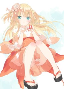 Rating: Questionable Score: 69 Tags: artist_revision japanese_clothes kani_biimu loli nopan shimotsuki_potofu skirt_lift User: himeno_nanako