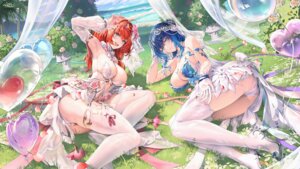 dress katya_klein no_bra pantsu see_through skirt_lift snowbreak:_containment_zone tagme tess_kotkin thighhighs thong wallpaper