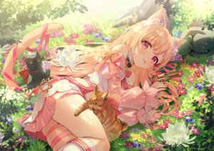 animal_ears garter gun neko nekomimi nokachoco114 scott_minya specialite tail