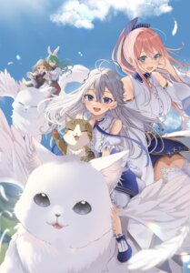 animal_ears bunny_ears hamu neko thighhighs