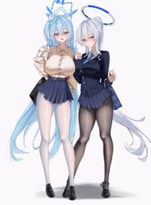 animal_ears blue_archive crossover halo lanhua227 pantyhose seifuku ushio_noa