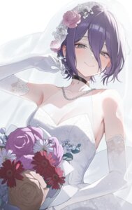 chainsaw_man dress no_bra reze_(chainsaw_man) see_through unnunal_(unneonal) wedding_dress