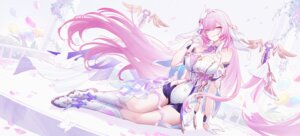 benghuai_xueyuan elysia_(honkai_impact) honkai_impact jianshu no_bra pointy_ears