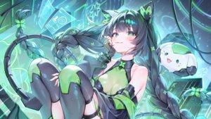 Rating: Questionable Score: 45 Tags: alllisso animal_ears garter no_bra see_through tail thighhighs wallpaper User: Anonymous