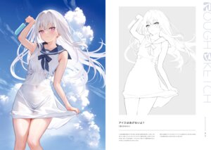 Rating: Questionable Score: 31 Tags: mignon see_through seifuku shiro_(mignon) sketch skirt_lift wet wet_clothes User: himeno_nanako