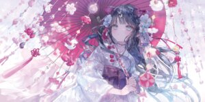 Rating: Safe Score: 37 Tags: japanese_clothes onineko umbrella User: Anonymous