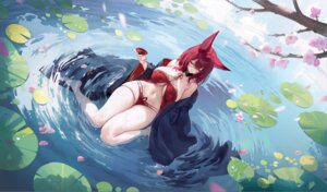 Rating: Questionable Score: 64 Tags: animal_ears asian_clothes azur_lane chiyoda_(azur_lane) garter kitsune lingerie pantsu sake see_through tagme wet User: Arsy