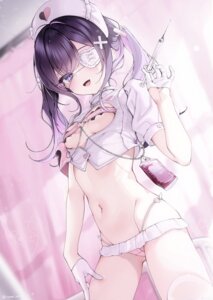 eyepatch loli no_bra nurse pantsu pasties thighhighs thong yunmi