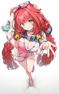 garter gun hong_(white_spider) megane swimsuits tattoo ukinami_yuzuha zenless_zone_zero