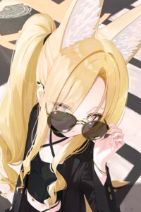 animal_ears blue_archive fieryonion halo kitsune megane tail yurizono_seia