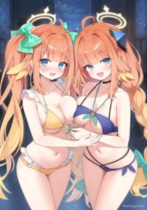 Rating: Questionable Score: 59 Tags: ayamy bikini blue_archive endou_shimiko halo swimsuits symmetrical_docking User: himeno_nanako