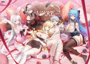 Rating: Questionable Score: 42 Tags: animal_ears bandages blanc_(nikke) bunny_ears crown_(nikke) dress fishnets garter goddess_of_victory:_nikke helm modernia no_bra scarlet_(nikke) see_through stockings tagme tail thighhighs valentine User: lx_axz
