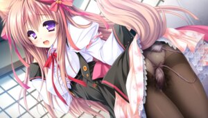 Rating: Explicit Score: 33 Tags: animal_ears ass kitsune lump_of_sugar mito_mashiro moekibara_fumitake pantsu pantyhose pussy_juice see_through seifuku skirt_lift tail tayutama tayutama_2 vibrator User: k25c2yf