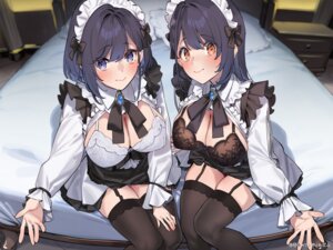 Rating: Questionable Score: 28 Tags: 92m aoharu_x_fetishism bra lingerie maid open_shirt pantsu skirt_lift stockings thighhighs User: kiyoe
