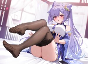 Rating: Questionable Score: 77 Tags: asian_clothes detexted feet genshin_impact keqing muryo pantyhose see_through skirt_lift undressing User: Anonymous