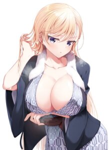 Rating: Questionable Score: 5 Tags: araragi_ayune breast_hold isshiki-san_wa_koi_wo_shiritai. isshiki_rinna_milford japanese_clothes no_bra open_shirt wet yukata User: VigorousMMM