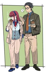 Rating: Safe Score: 1 Tags: jinushi megane sasaki_(yanisuu) smoking super_no_ura_de_yani_suu_futari sweater yamada_(yanisuu) User: VigorousMMM