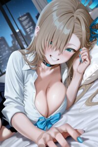 bigpicklesman blue_archive halo ichinose_asuna open_shirt seifuku