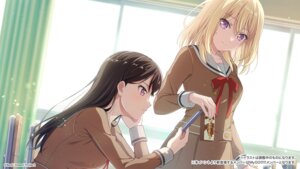 Rating: Safe Score: 17 Tags: bang_dream! bang_dream!_ave_mujica bang_dream!_it's_mygo!!!!! game_cg misumi_uika seifuku shiina_taki tagme User: saemonnokami