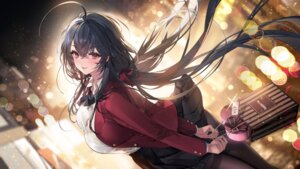 Rating: Questionable Score: 49 Tags: azur_lane bra jpeg_artifacts pantyhose see_through seifuku skirt_lift tagme taihou_(azur_lane) valentine User: lx_axz