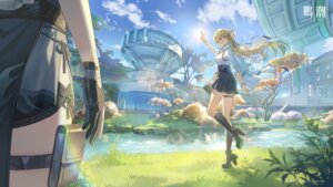 female_rover garter headphones heels lynae seifuku tagme tattoo wallpaper wuthering_waves