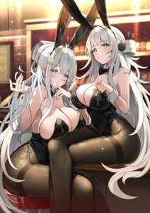 Rating: Questionable Score: 32 Tags: animal_ears bunny_ears bunny_girl hiiragi_ringo no_bra pantyhose tail User: Anonymous