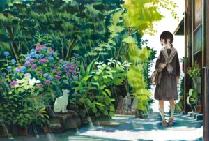 landscape megane neko nekojarashi_(yuuga) seifuku