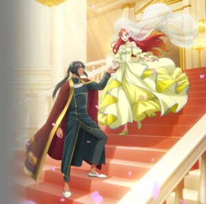 dress heels kyros_granado marie_shaderan no_bra see_through tagme transparent_webp wedding_dress zutaboro_reijou_wa_ane_no_moto_konyakusha_ni_dekiai_sareru