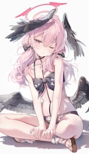 Rating: Safe Score: 59 Tags: bikini blue_archive halo shimoe_koharu swimsuits umou_(umouawa) wings User: KenB