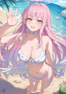 Rating: Questionable Score: 24 Tags: angel bikini blue_archive kizuna misono_mika swimsuits wings User: Arsy