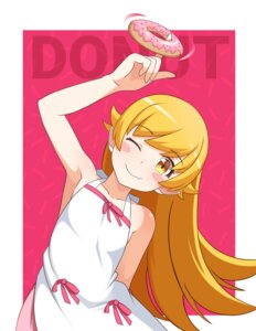 Rating: Safe Score: 15 Tags: bakemonogatari blue_komett dress monogatari_(series) oshino_shinobu pointy_ears User: 弱受猫