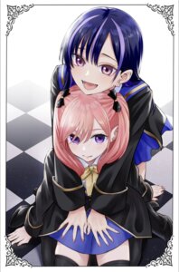 Rating: Safe Score: 8 Tags: aria_aquarius heels kaneda_yousuke kuroneko_to_majo_no_kyoushitsu seifuku spica_virgo thighhighs User: VigorousMMM