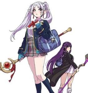 Rating: Safe Score: 17 Tags: chibi dress elf fern frieren himmel pointy_ears seifuku sousou_no_frieren weapon yamashita_shunya User: VigorousMMM