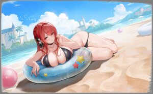 azur_lane bikini monarch_(azur_lane) panty_pull swimsuits tagme transparent_png wet
