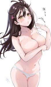 breast_hold pantsu topless wet yutsuki_tsuzuri