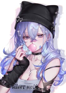 Rating: Questionable Score: 38 Tags: animal_ears bandaid honkai:_star_rail nekomimi ringeko-chan silver_wolf_(honkai:_star_rail) torn_clothes User: lacepanties