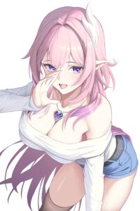 bowlp cyrene honkai:_star_rail no_bra pointy_ears thighhighs