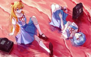 Rating: Safe Score: 9 Tags: ayanami_rei neon_genesis_evangelion seifuku skirt_lift souryuu_asuka_langley tagme wet User: saemonnokami