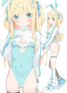 Rating: Questionable Score: 67 Tags: animal_ears bandaid bunny_ears bunny_girl garter kani_biimu loli no_bra shimotsuki_potofu tail thighhighs wings User: himeno_nanako