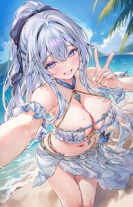 Rating: Questionable Score: 44 Tags: bikini machi_(7769) machi_(7769)_(person) see_through selfie skirt_lift swimsuits wet User: lacepanties