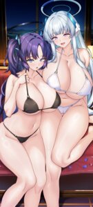 Rating: Questionable Score: 21 Tags: bikini blue_archive cameltoe halo hayase_yuuka shirokuma_a swimsuits ushio_noa User: Arsy