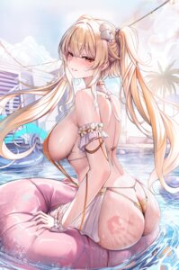 ass fenny_golden garter lrrer snowbreak:_containment_zone swimsuits wet
