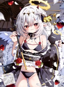 Rating: Questionable Score: 23 Tags: angel bikini chihiro horns loli lolita_fashion open_shirt pointy_ears swimsuits umbrella wa_lolita wings User: drop