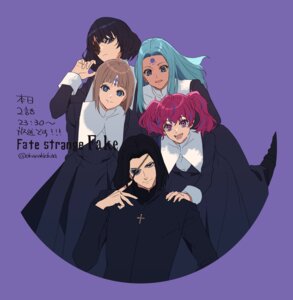 Rating: Safe Score: 5 Tags: eyepatch fate/strange_fake hansa_cervantes katya_kambanellis maysia_kwo nun okazaki_oka shanti_mukherjee tattoo viola_wahlstrom User: VigorousMMM