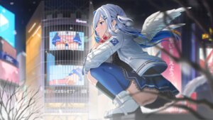 Rating: Questionable Score: 27 Tags: amane_kanata bandaid hololive hz_(helu_2) skirt_lift thighhighs valentine wallpaper wings User: Anonymous