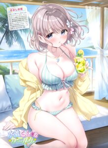 Rating: Questionable Score: 32 Tags: bikini kimishima_ao open_shirt swimsuits User: drop