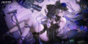 dress fishnets garter no_bra punishing:_gray_raven skirt_lift stockings tagme thighhighs