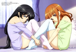 Rating: Questionable Score: 48 Tags: dress girls_und_panzer isuzu_hana itou_takeshi skirt_lift takebe_saori thighhighs User: drop