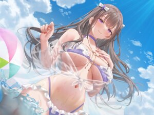 Rating: Questionable Score: 4 Tags: bikini open_shirt see_through suzuame_yatsumi swimsuits wallpaper wet User: Anonymous