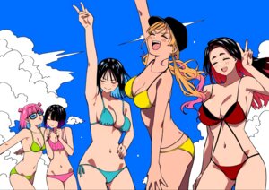 bikini hongou_miyuki kitahara_aoba kusunoki_aroma megane sawaranaide_kotesashi-kun sayamagaoka_chiyo shinjou_takuya sumiyoshi_izumi swimsuits